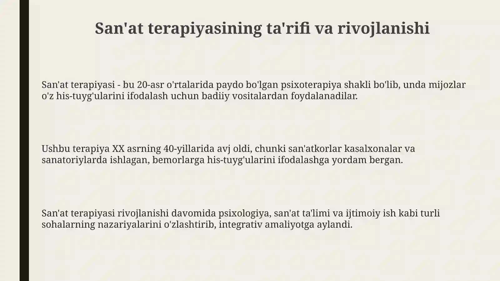 San'at terapiyasi: Ta'rif, Tarix va Asoslar 3