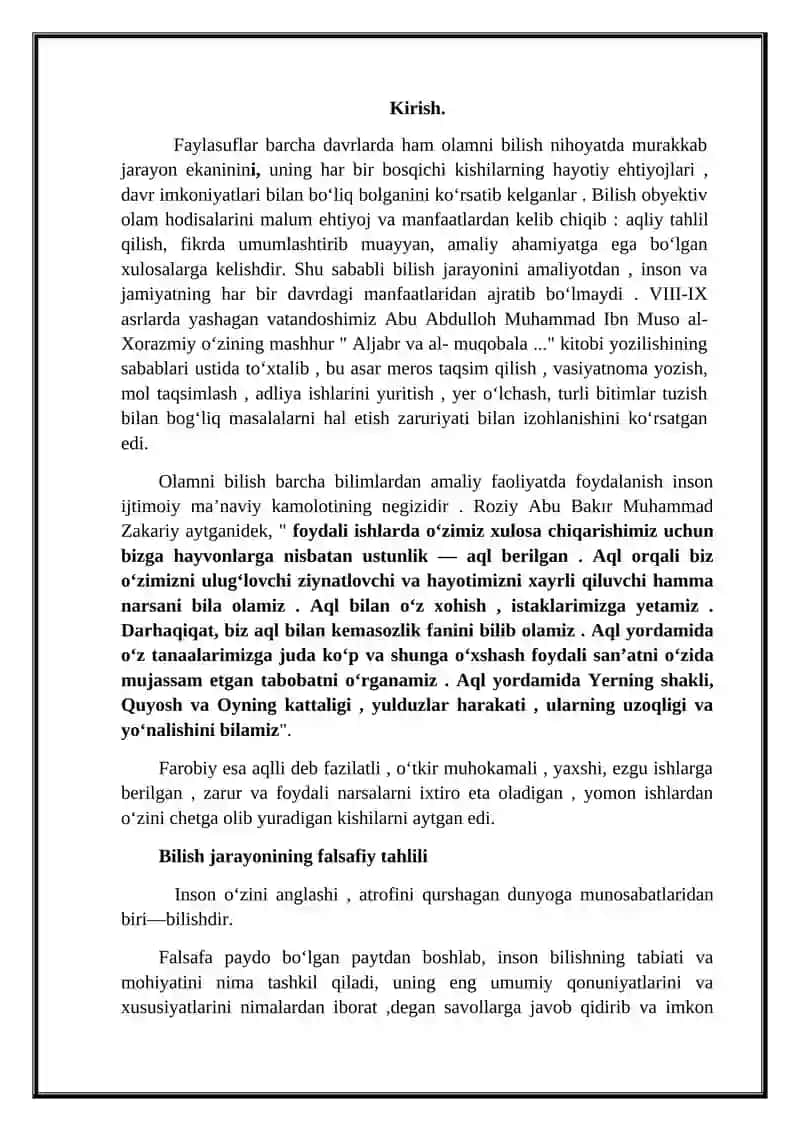 Bilish inson kamoloti omili 3