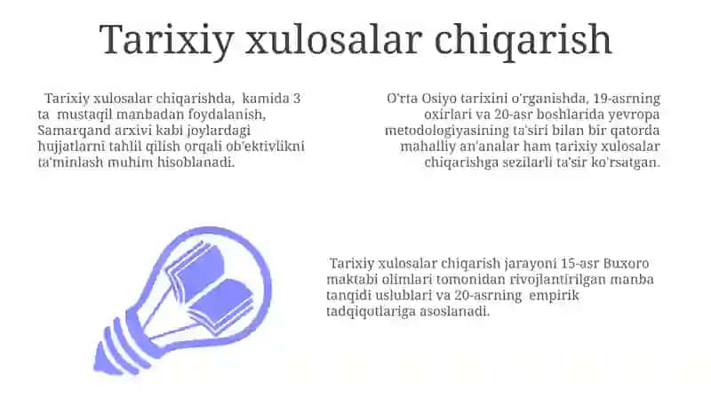 Tarixshunoslik fani predmeti maqsad va vazifalari 3