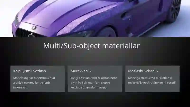 3ds Maxdasturida  Materiallar to'plami 3