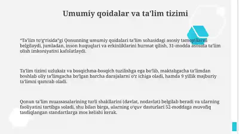 Ta'lim to‘g‘risida"gi qonun 3
