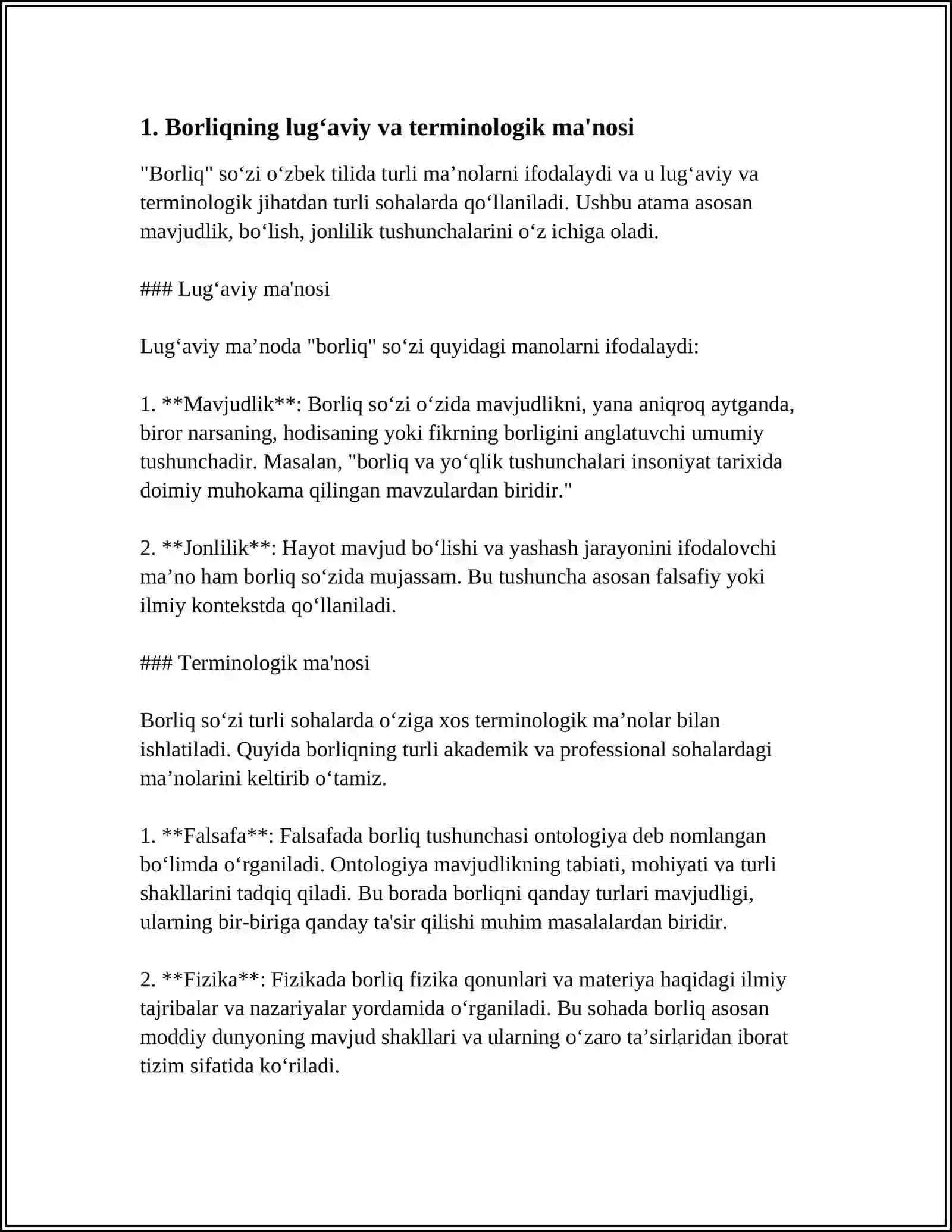 BORLIQ FALSAFASI ORFOGRAFIYA.RIVOJLANISH FALSAFASI 3