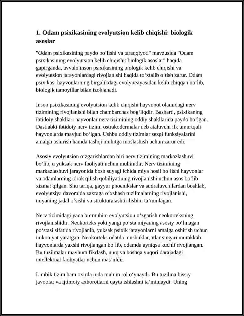 ODAM PSIXIKASINING PAYDO BOʻLISHI VA TARAQQIYOTI 3