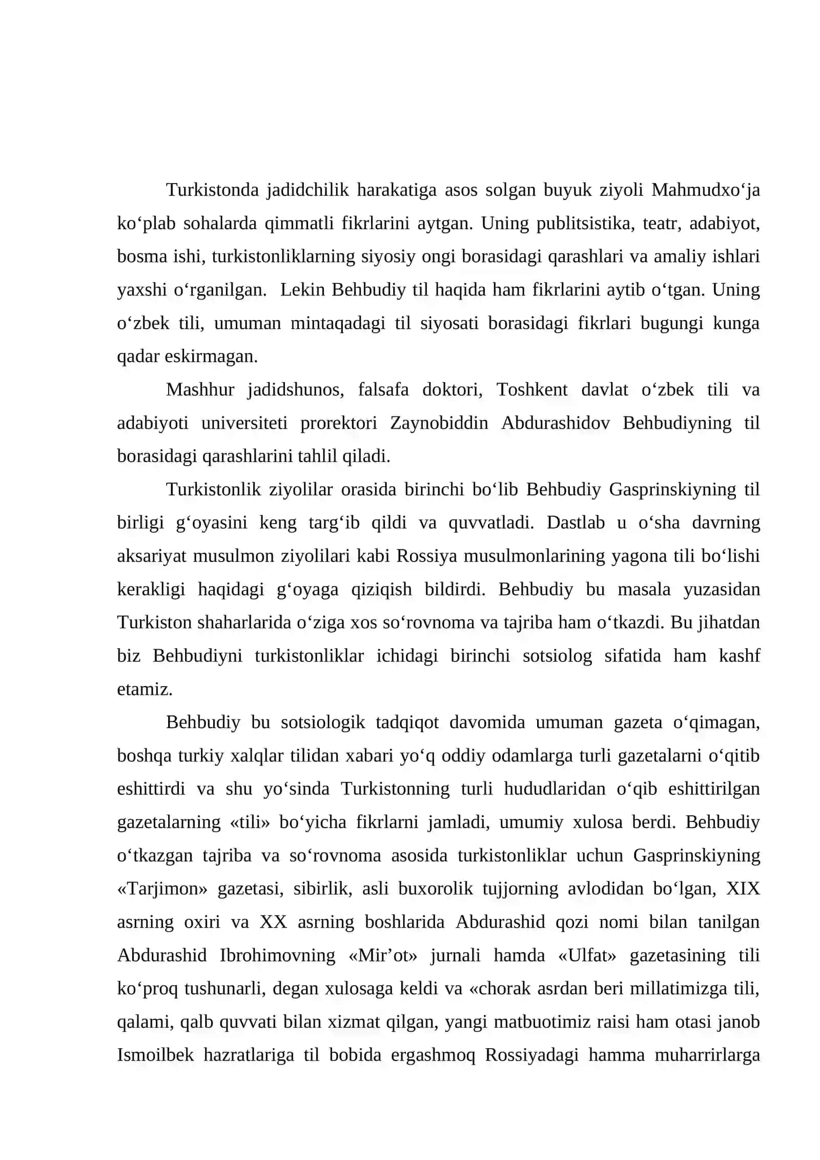 Behbudiyning tilshunoslik sohasiga oid faoliyati 3