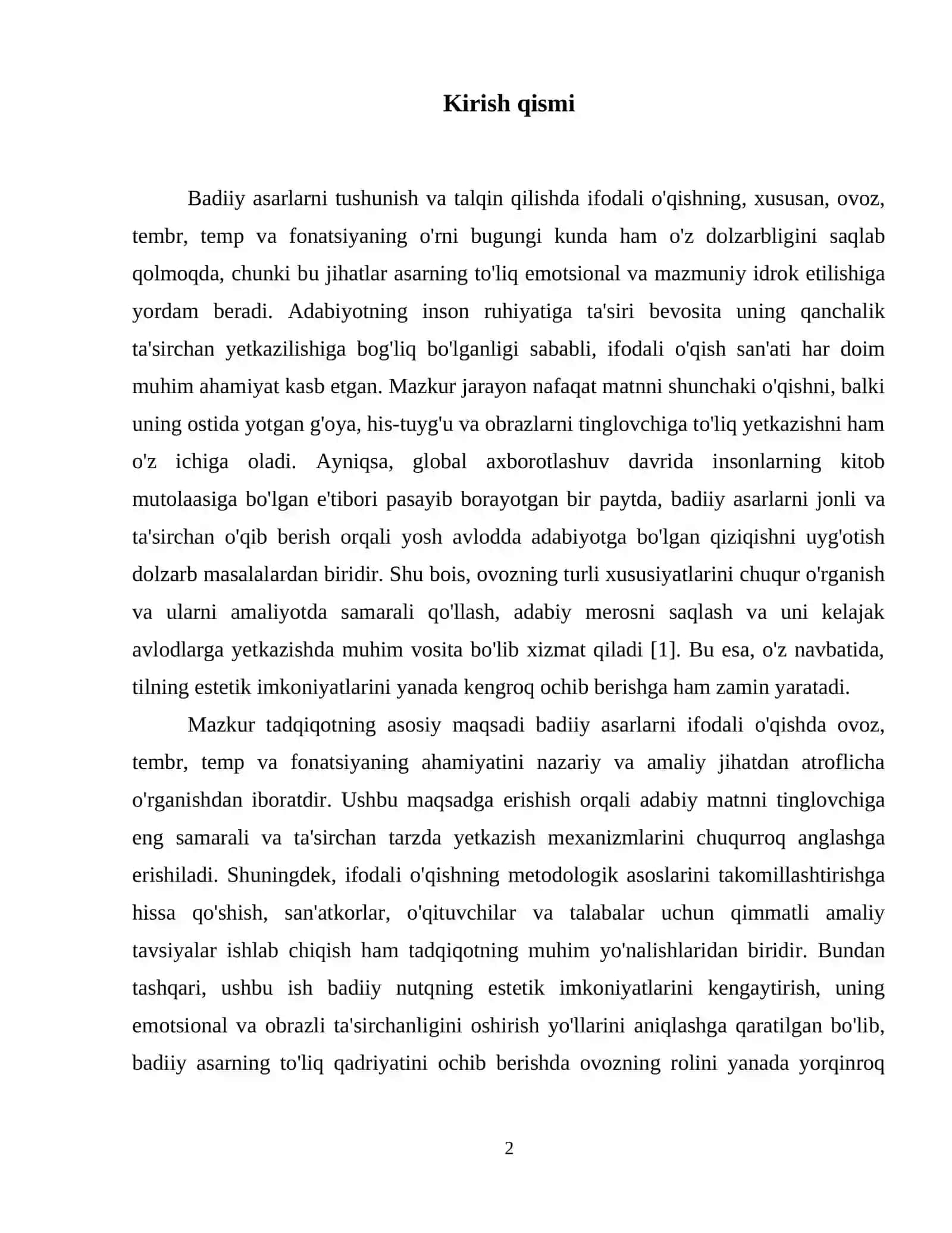 Badiiy asarlarni ifodali o'qishda ovoz,tembr,temp fonatsiyaning ahamiyati 3