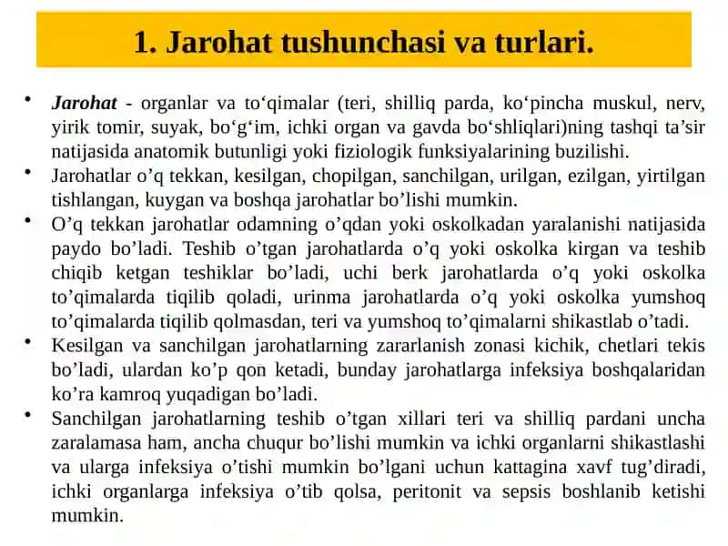Favqulodda vaziyatlar davrasi birlamchi tibbiy yordam ko'rsatish asoslari 3