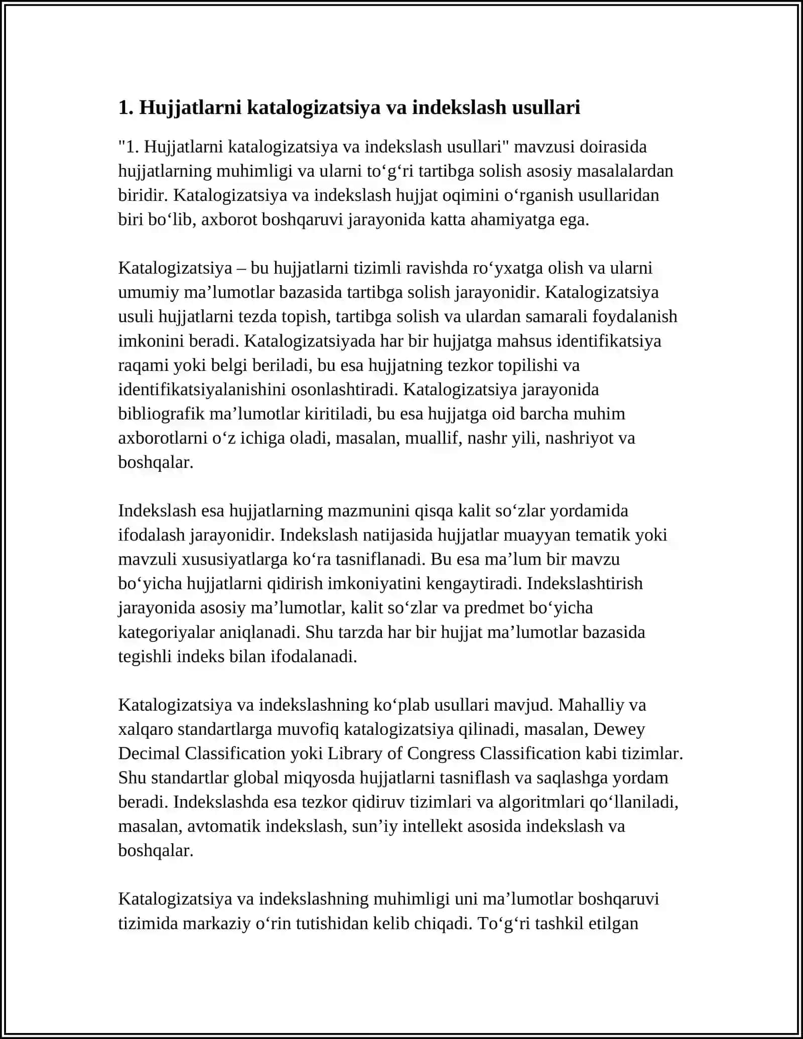 ASOSIY XUJJAT OQIMINI O'RGANISH USULLARI 3