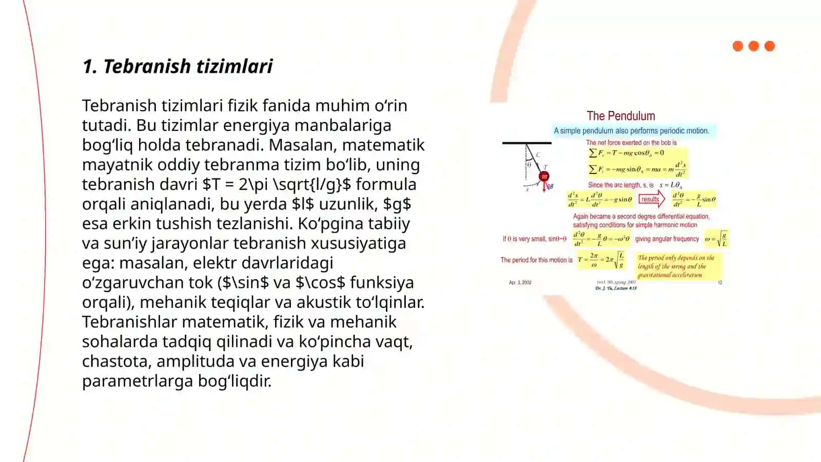 Sõnuvchi va majburiy tebranishlar 3