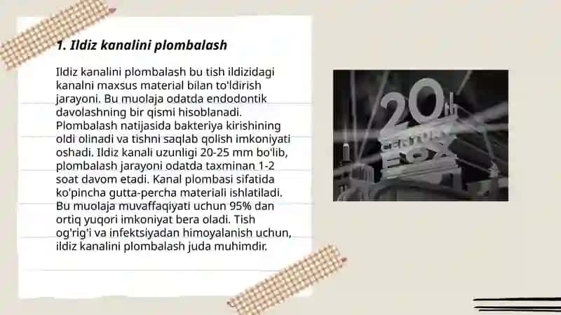 Ildiz kanalini plombalashda qollaniluvchi qotadigan malhamlar 3