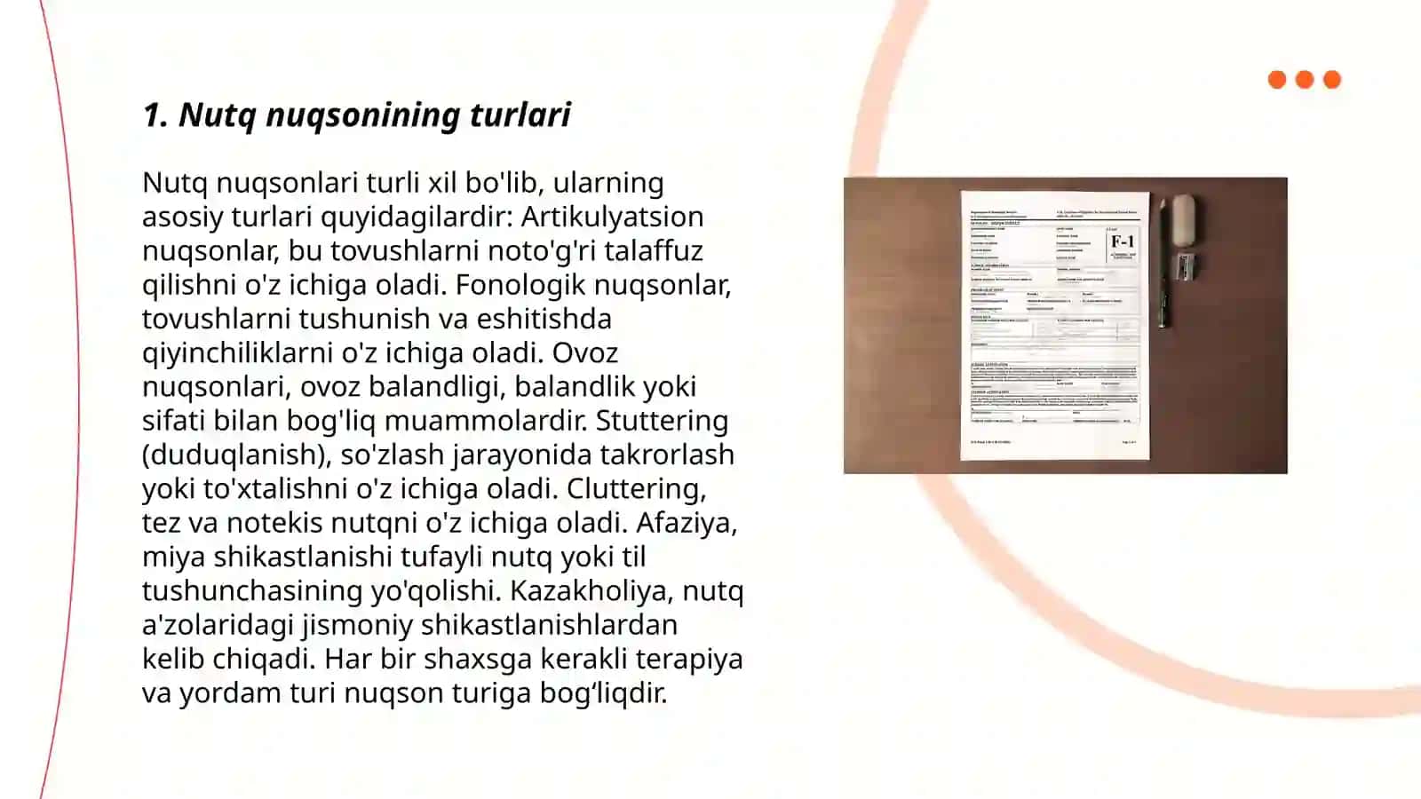 Nutqda nuqsoni bo'lgan bolalarni kompleks o'rganish tizimida psixologik tekshiruv 3