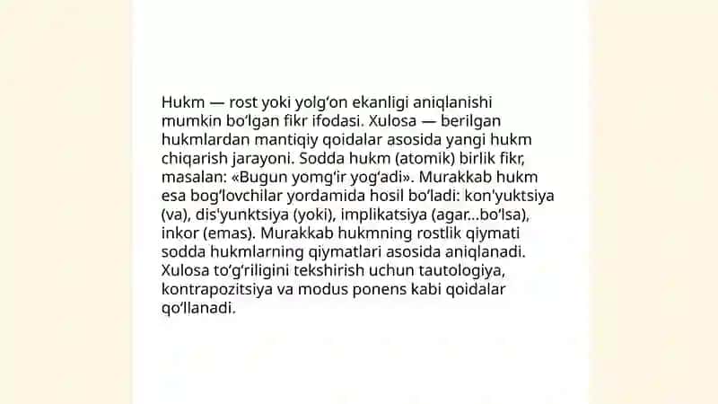 Murakkab hukmning tushunchasi 3