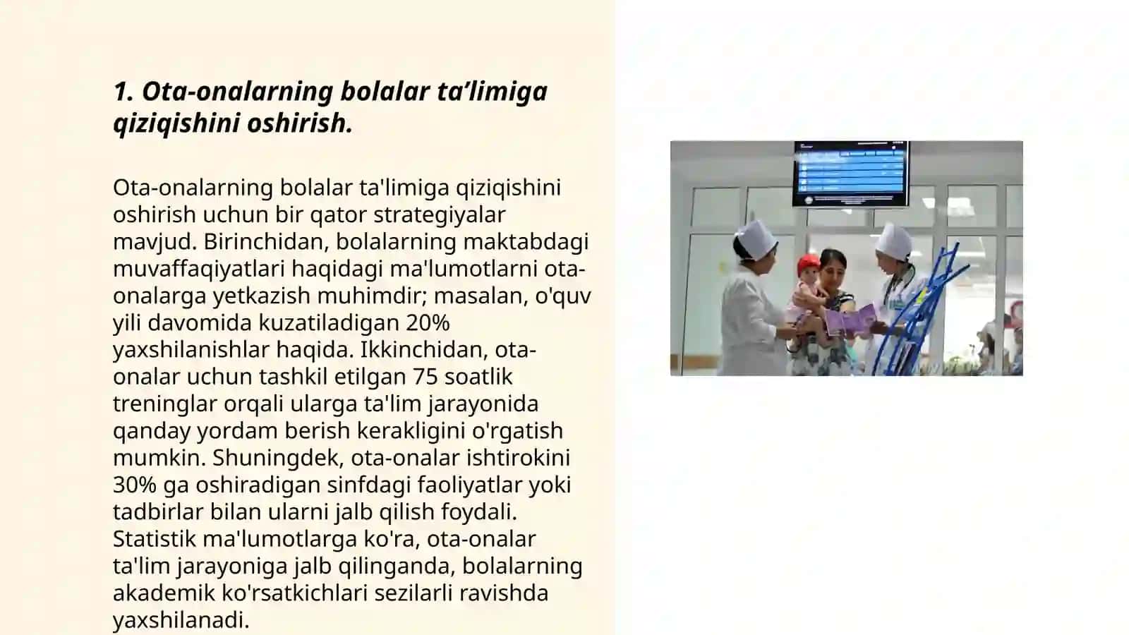 Yordamga muhtoj bolalar ta'lim tizimiga jalb etishda ota-onalarning roli 3