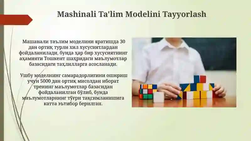 Mashinali Ta'lim Modelini Tayyorlash 3
