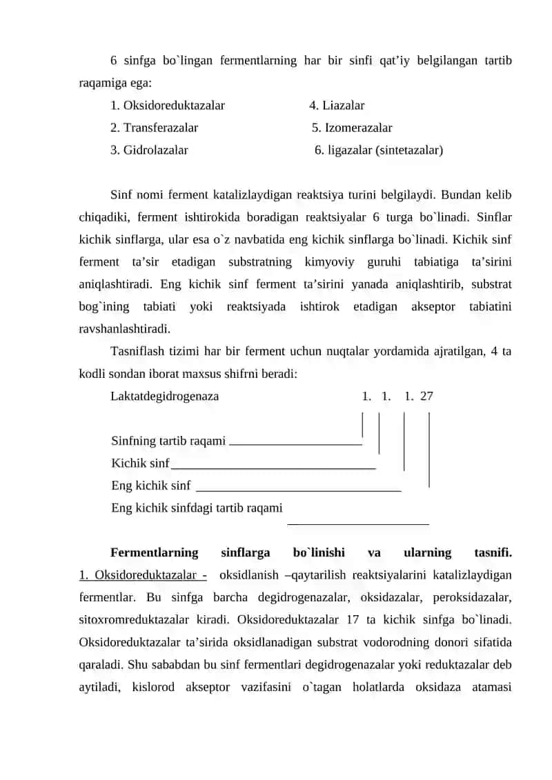 TIBBIYOTDA FERMENTLARNING QO'LLANISHI 3
