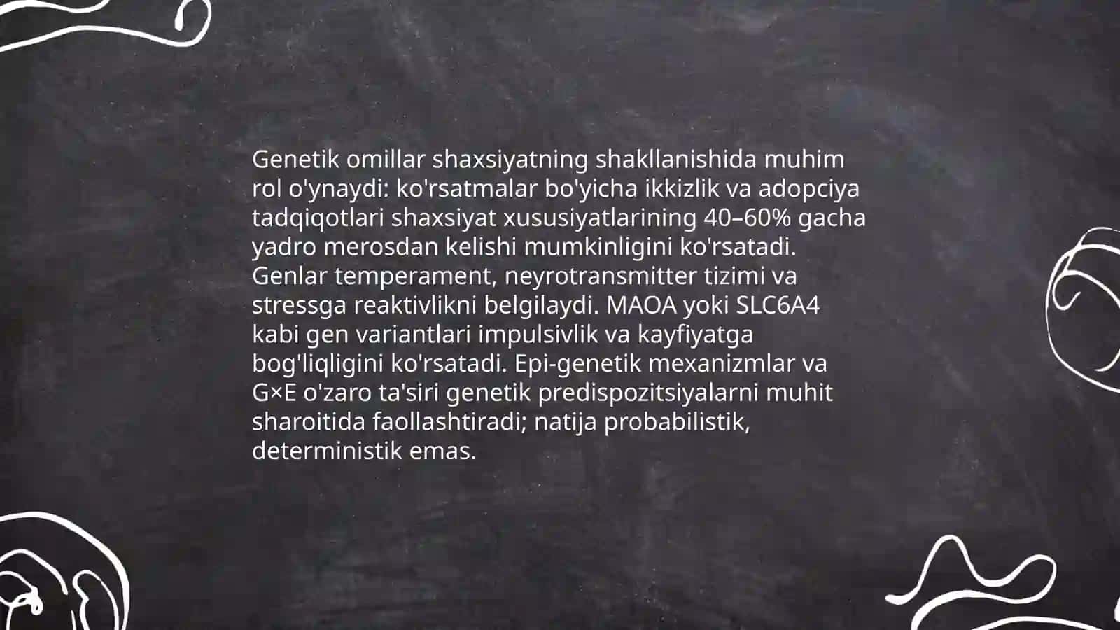 Irsiyat va muhitning shaxs rivojlanishiga tasiri 3