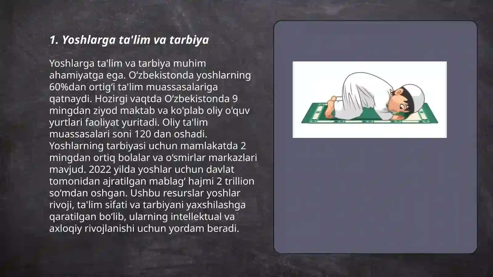 Yoshlarga ta'lim va tarbiya 3