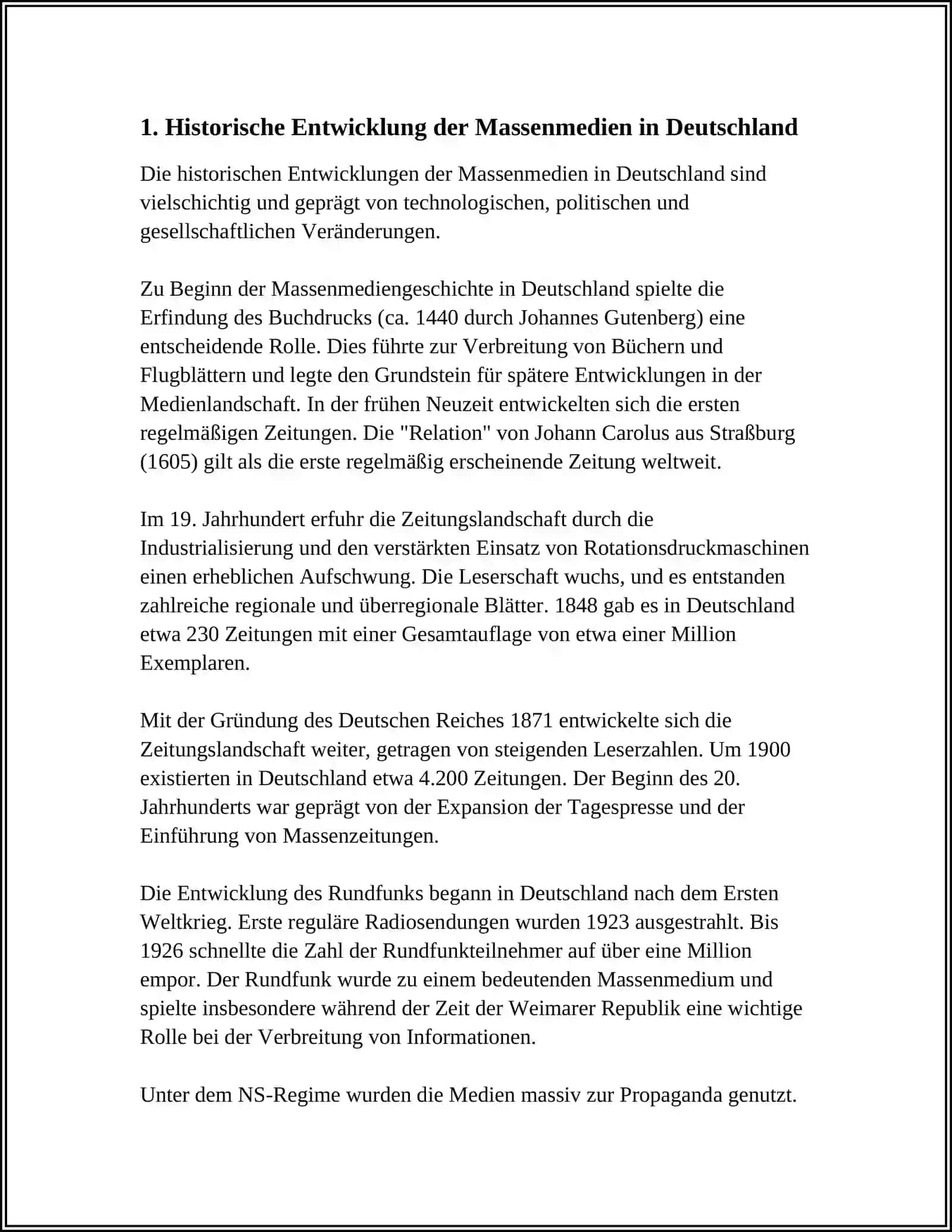 DIE ROLLE DER MASSENMEDIEN IN DEUTSCHLAND 3