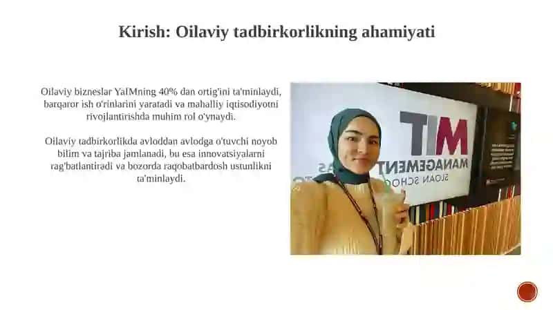 O'zbekistonda muvafaqiyatli faoliyat yurutayotgan oilaviy tadbirkorlik subyektlari 3