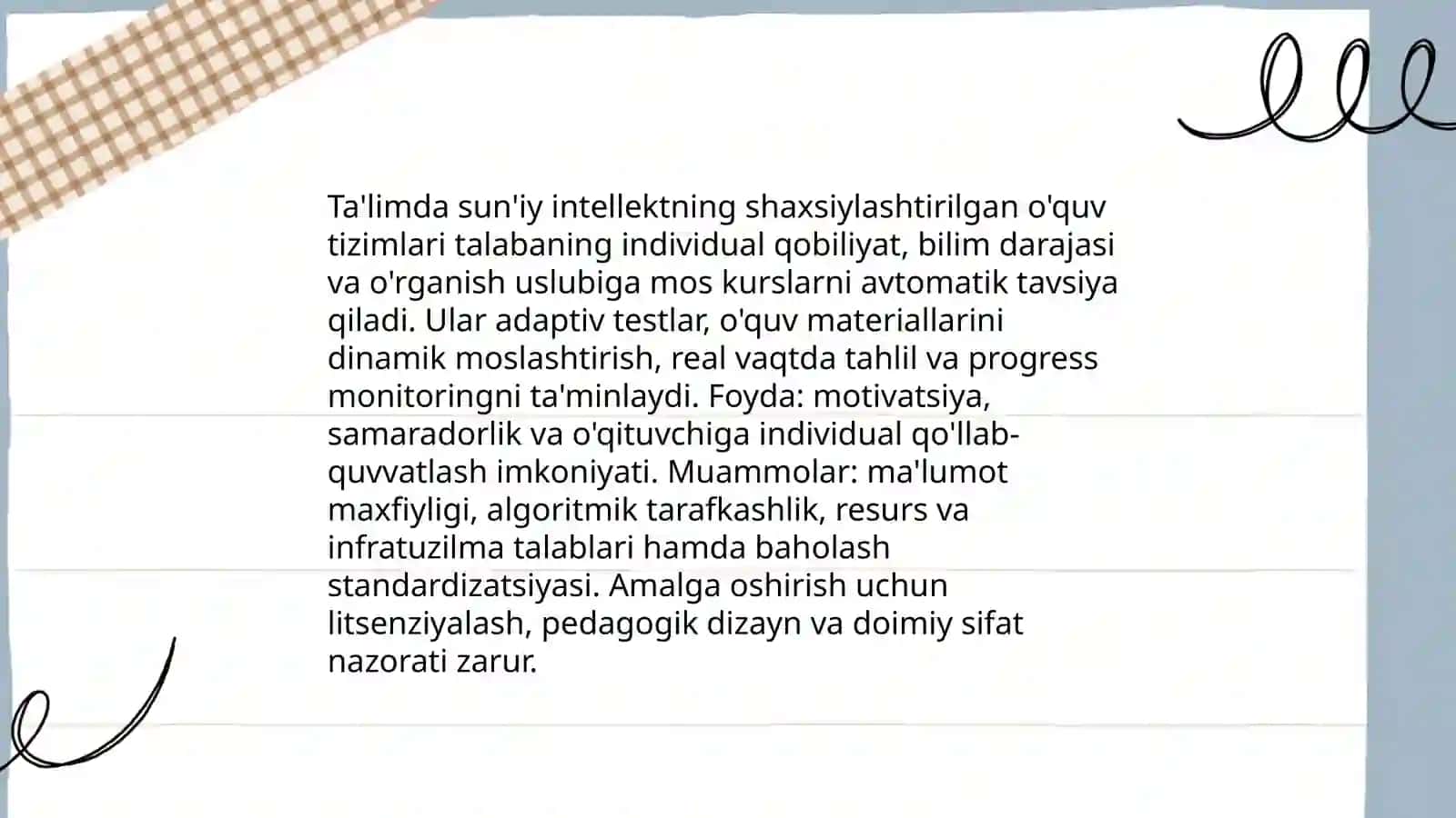Ta'limda sun'iy intellekt va muammolar istiqbollar 3