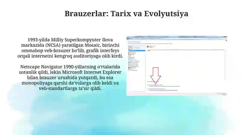 Brauzerlar: Tarix va Evolyutsiya 3