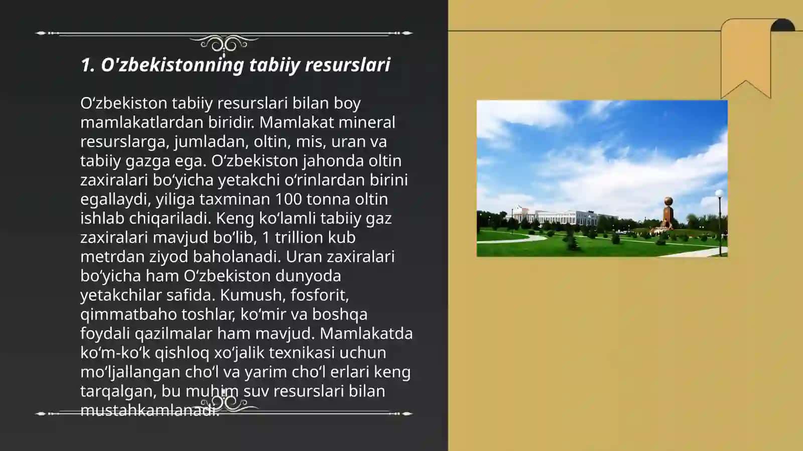 O'zbekiston boyliklari 3