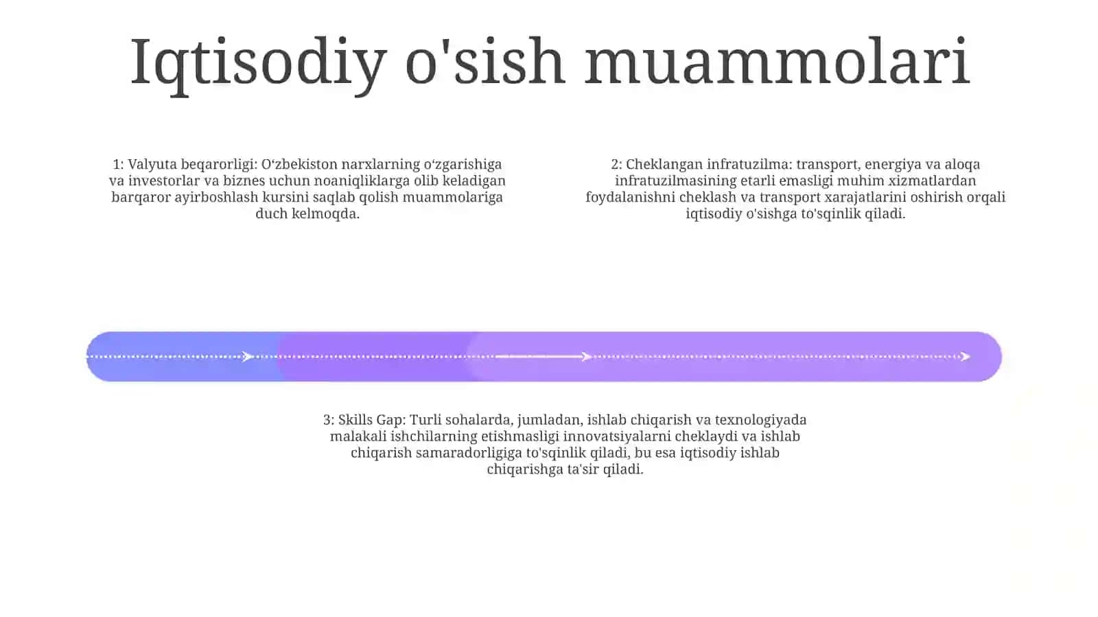 O'Zbekistonning Iqtisodiy O'Sishi:Muammolari Va Istiqbollari 3