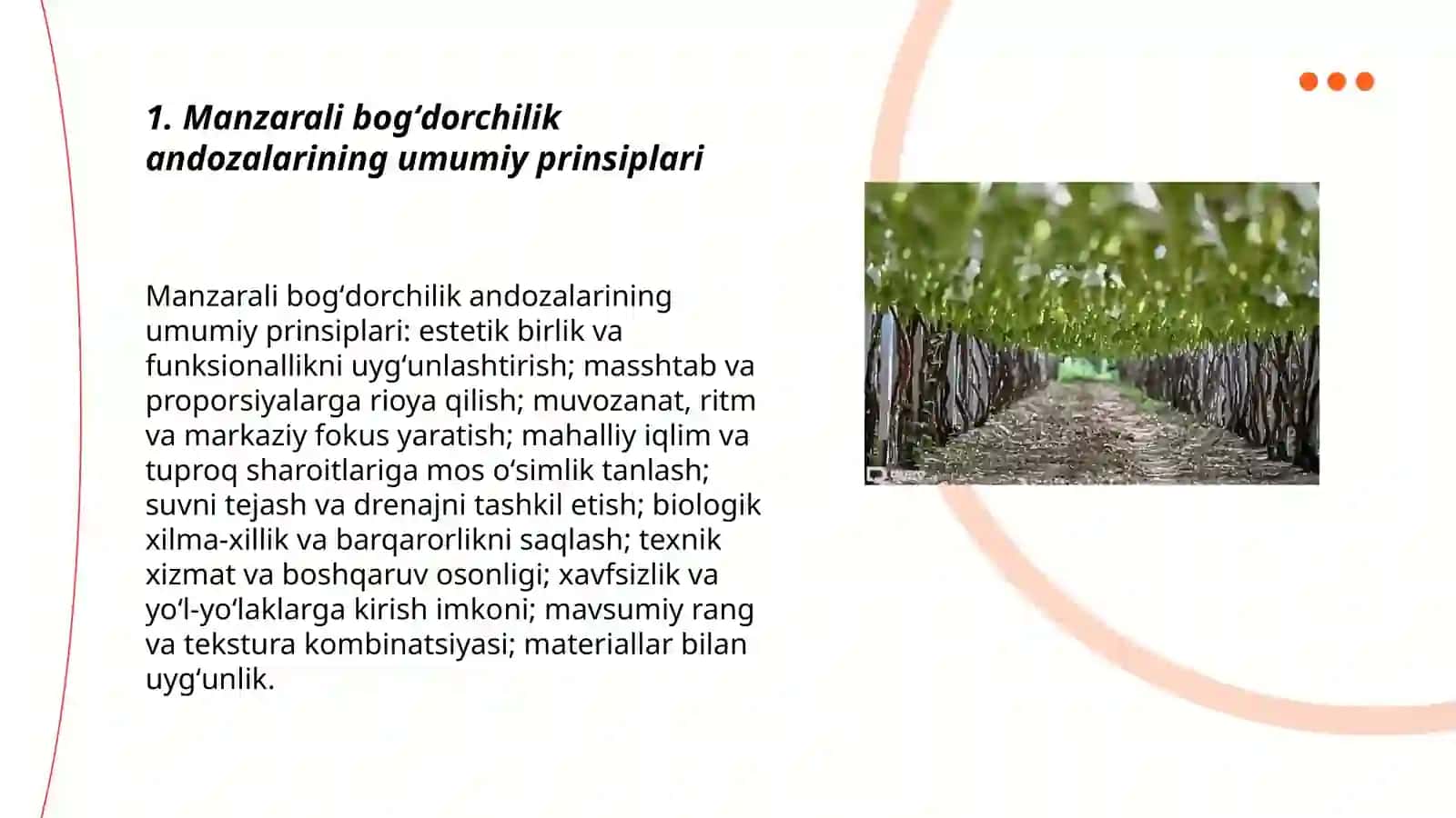 Manzarali boğdorchilik andozalari 3