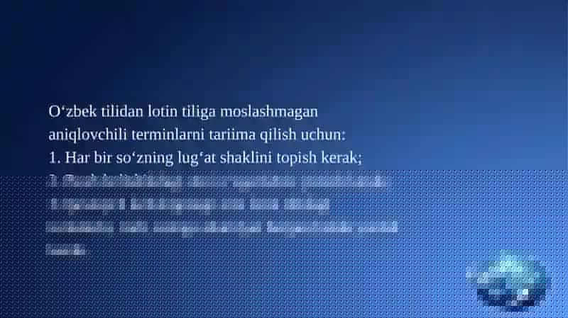 Moslashmagan Aniqlovchi 3