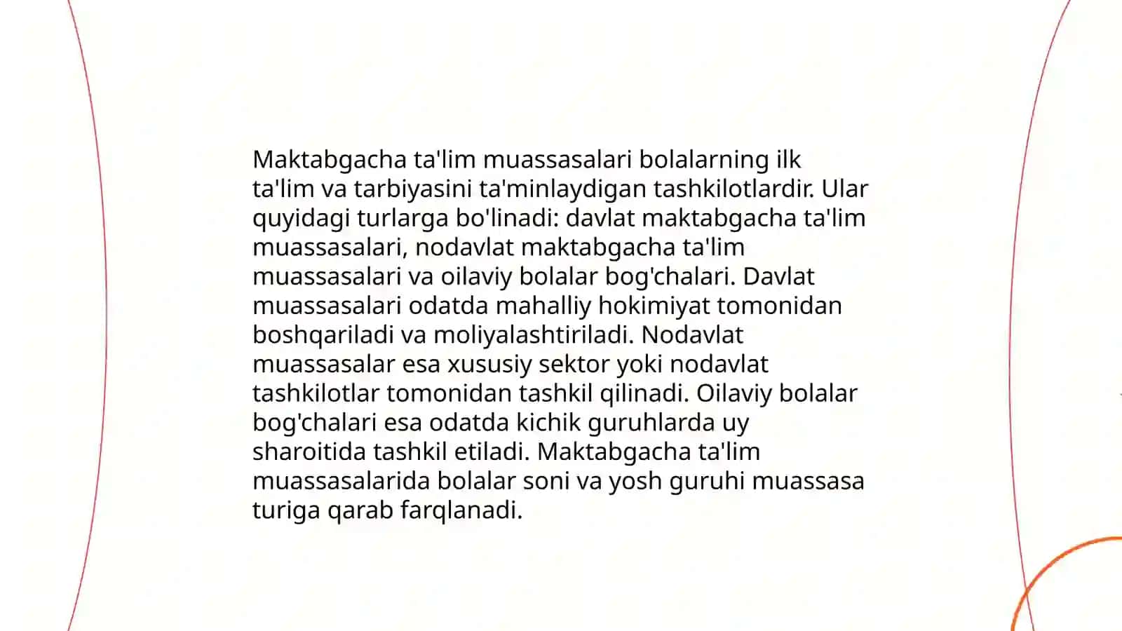 Maktabgacha ta'limni tashkil etish va boshqarish tamoyillari 3