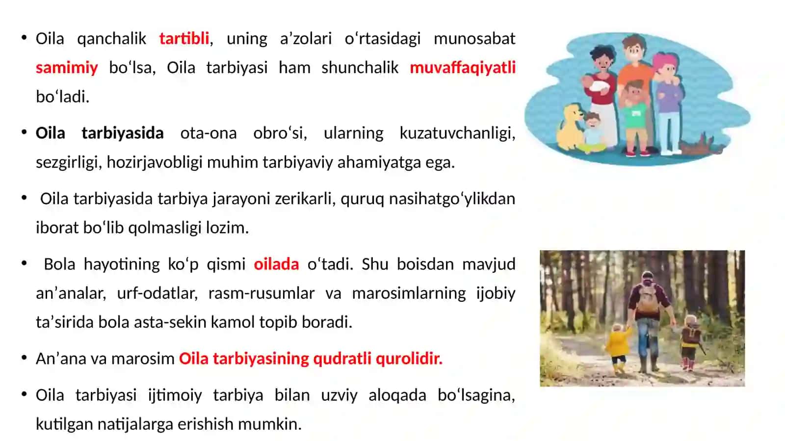 Oila va MTT hamkorligida bolalarni ma’naviy-axloqiy ruhda tarbiyalash yo‘llari. MTT va oila hamkorligida milliy qadriyatlar asosida shaxsni shakllantirish 3