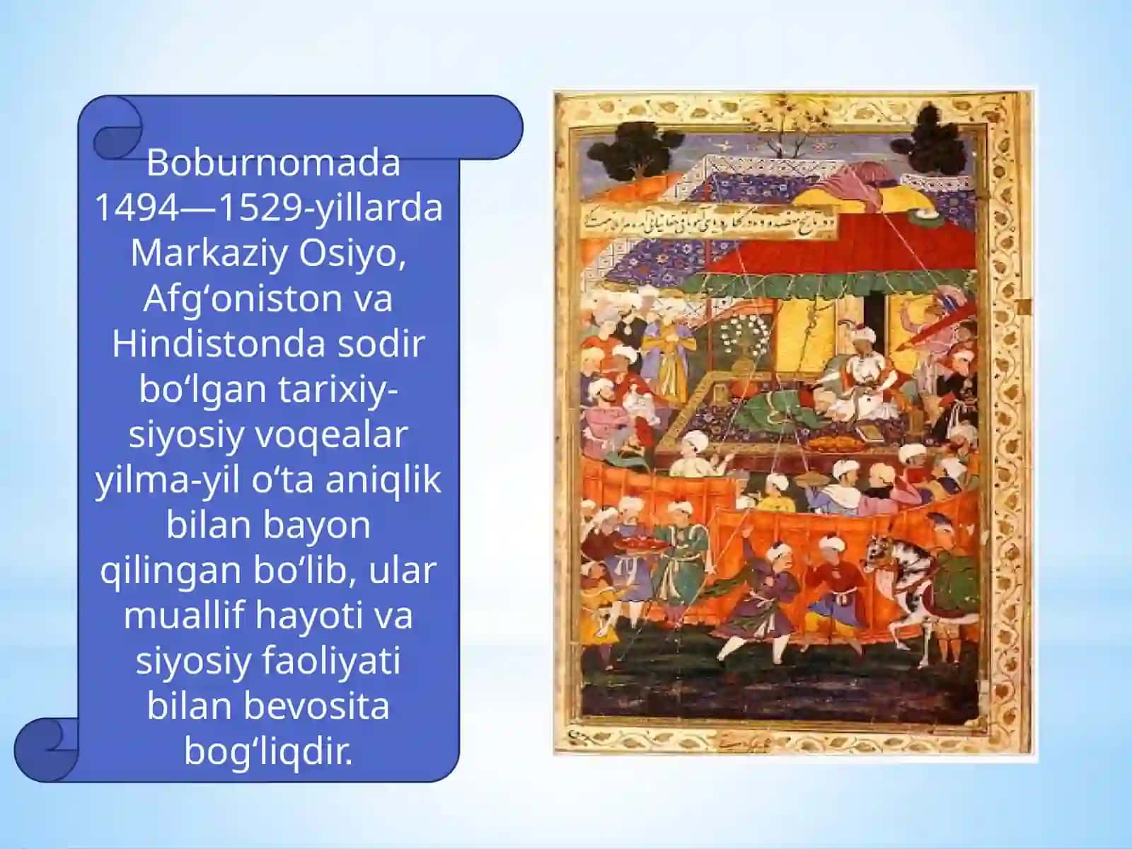 Boburnomada muallifning adabiy estetik qarashlari 3