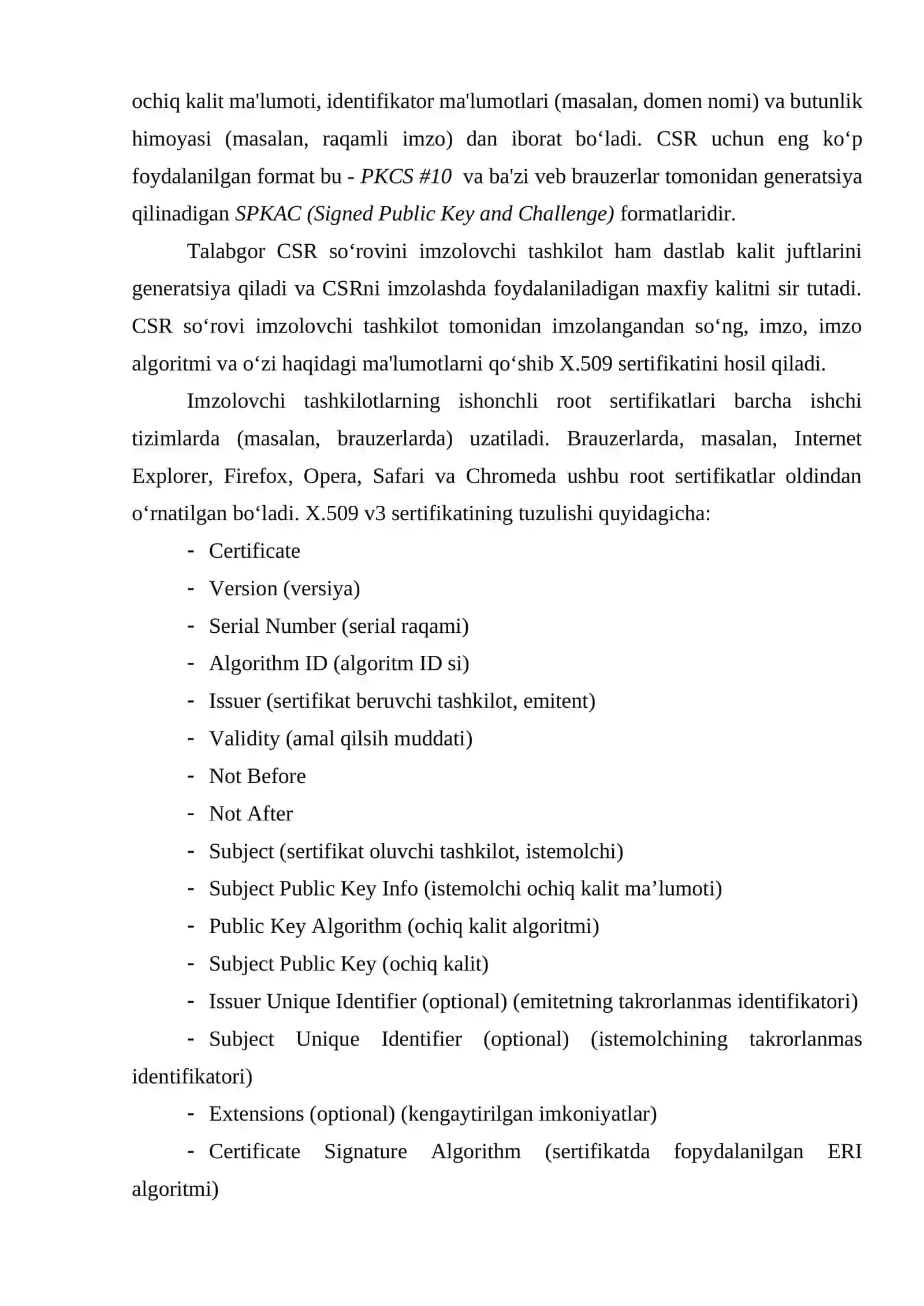 OpenSSL kutubxonasi yordamida X.509 sertifikatini hosil qilish 3