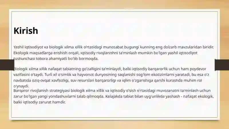 Yashil Iqtisodiyot 3