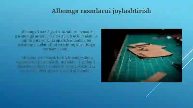 Fetr gazlama bilan ishlash usullari 3