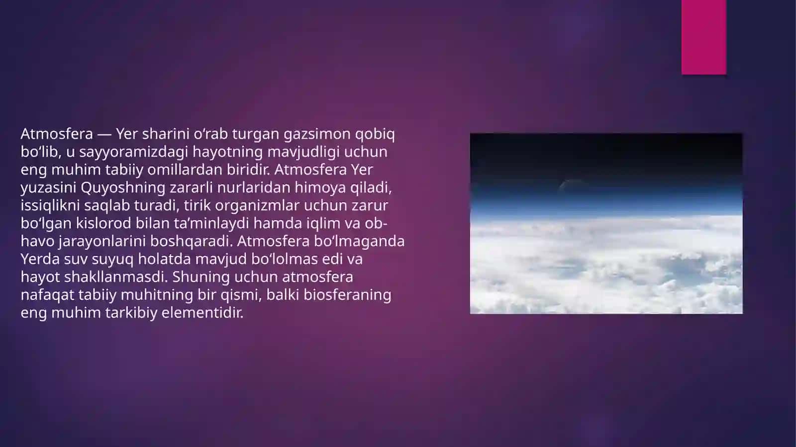 Atmosferadagi issiqlik muvozanati o’zgarishining sayyora iqlimiga ta’siri, parnik effekti 3
