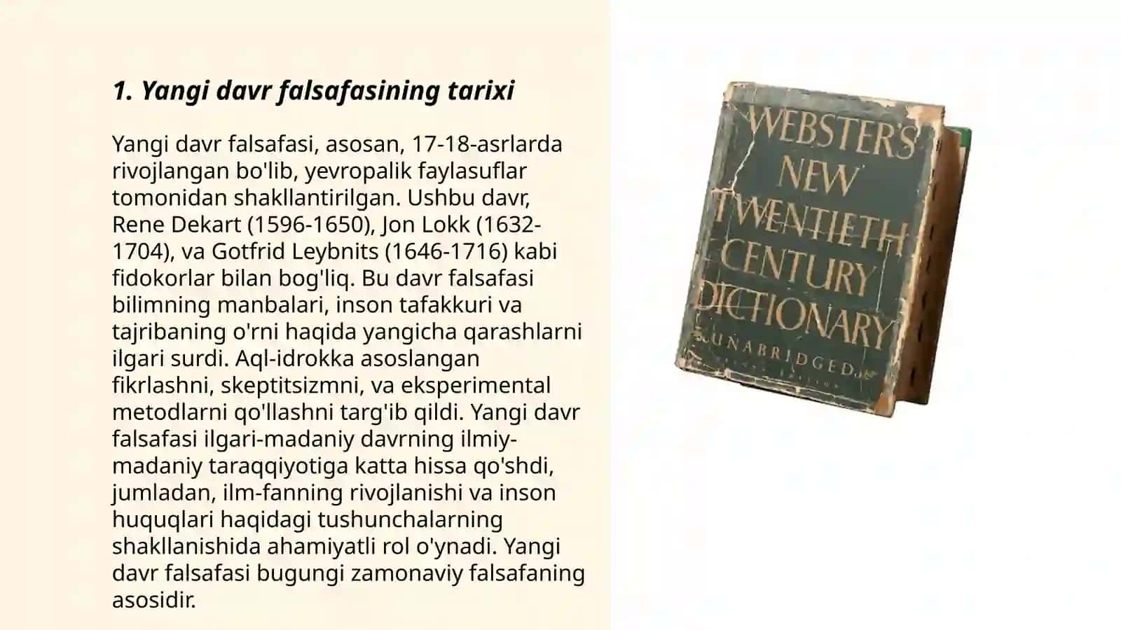 Yangi davr falsafasi 3