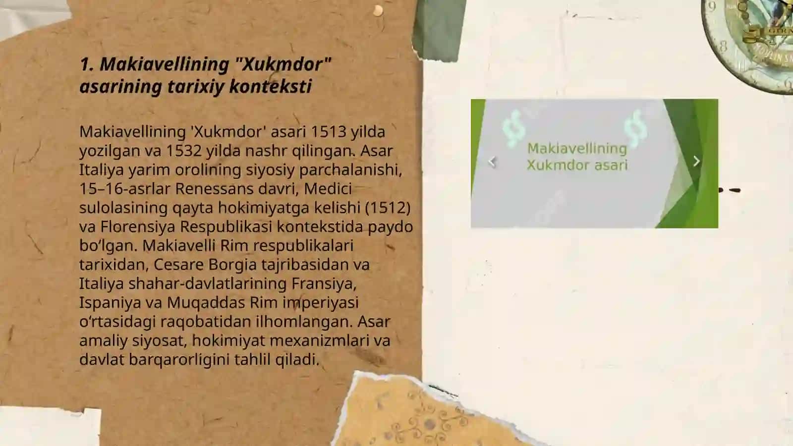 Makiavellining Xukmdor asari 3