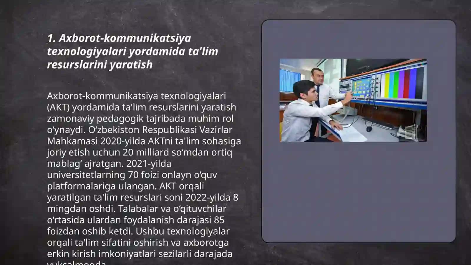 STEM fanini oʻqitishda axborot-kommunikatsiya texnologiyalaridan foydalanish 3