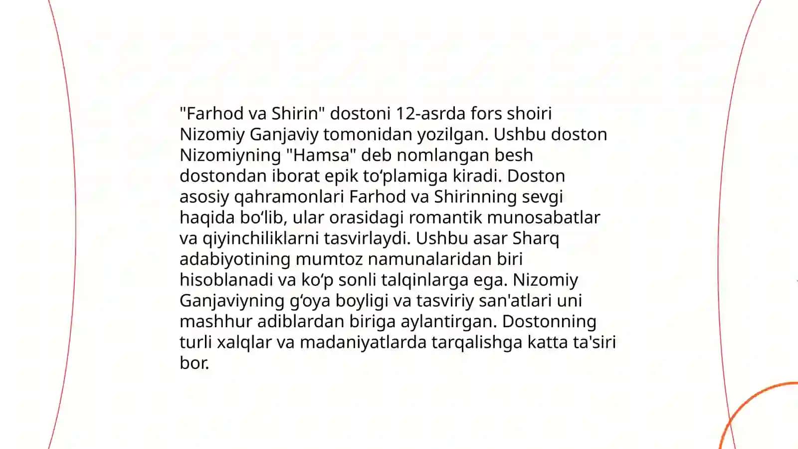 Farhod va Shirin dostoni 3