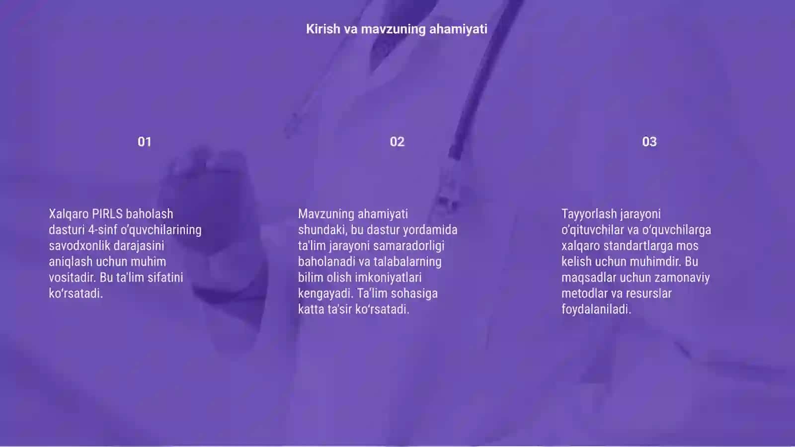 Xalqaro pirls baholash dasturiga tayyorlash (4-sinf misolida) 3