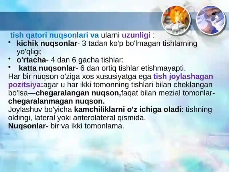 Qisman tish qatori nuqsonida ko‘priksimon protezlar bilan protezlash asoslari 3