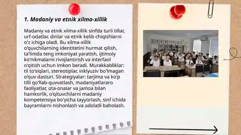O'quvchilar va sinfdagi xilma-xillik 3