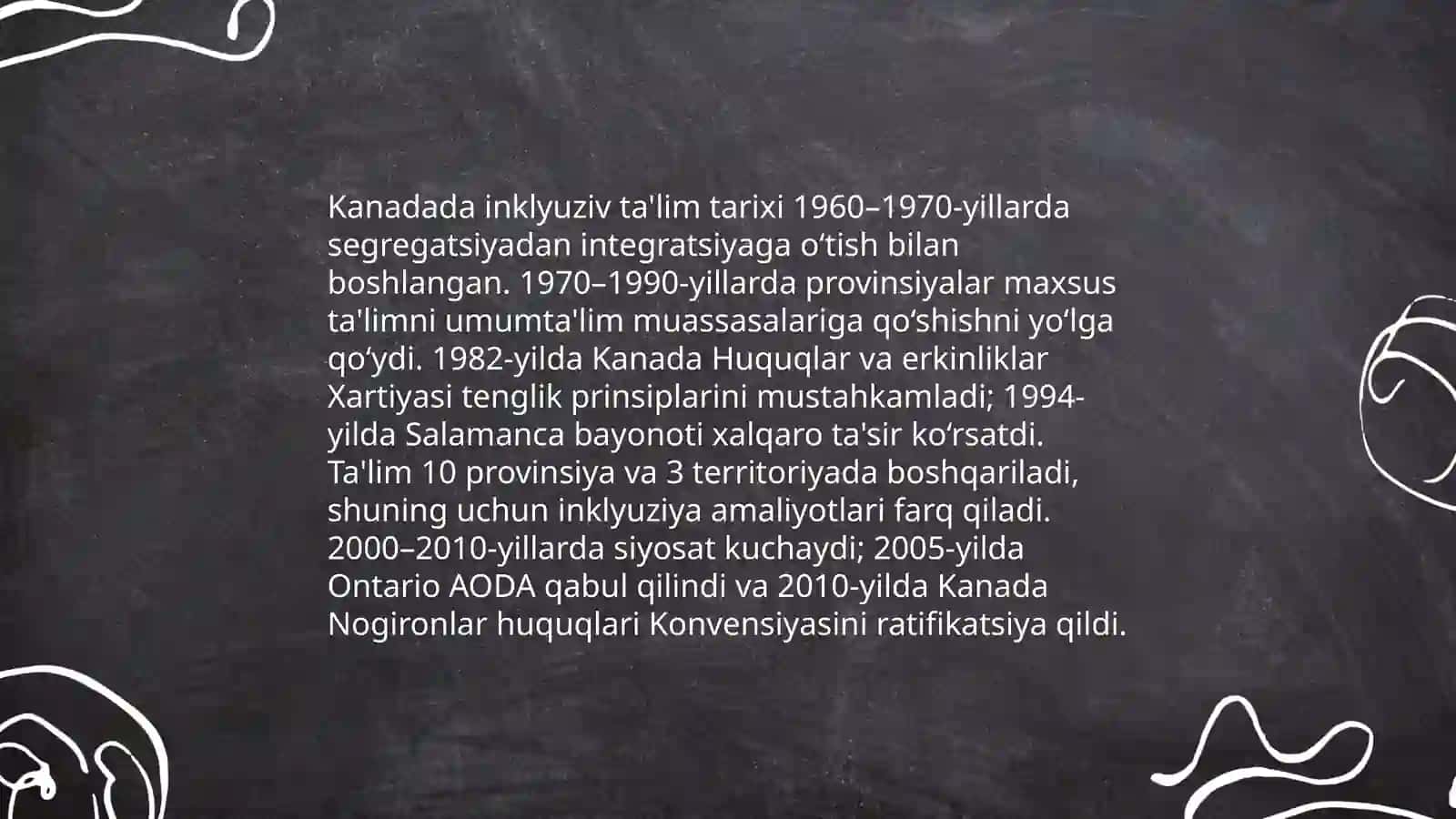 Kanadada inklyuziv ta'lim va uning rivojlanishi 3