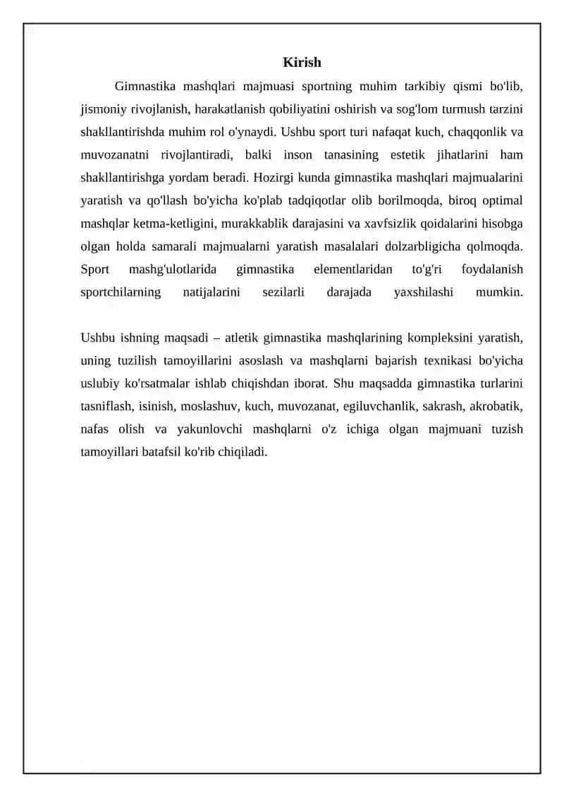 Atletik gimnastika mashqlarining kompleksini tuzish 3