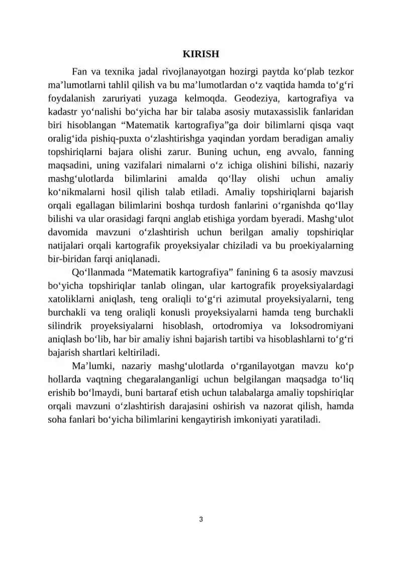 Matematik Kartografiya 3