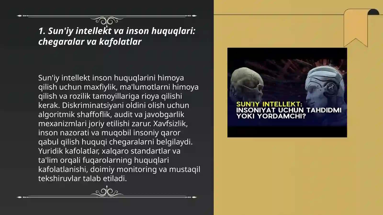 Insoniyat va sun'iy intillekt mavzusida guruh muhokamasi 3