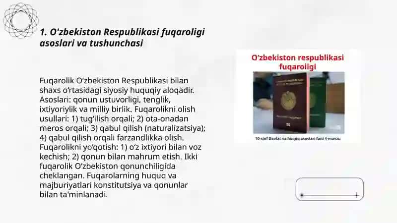 O'zbekiston Respublikasi Fuqoroligi 3
