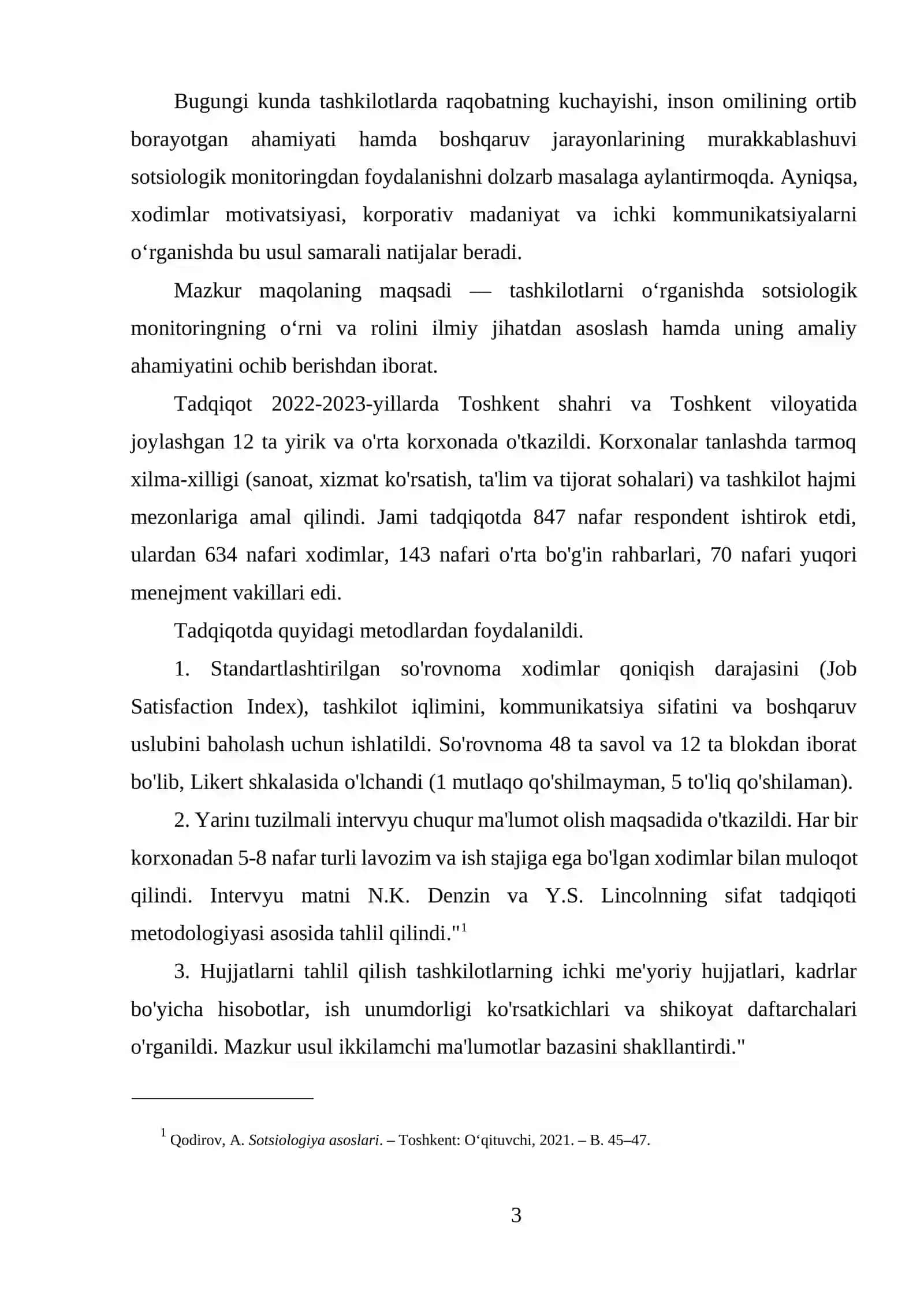 Tashkilotlarni o‘rganishda sotsiologik monitoring o‘rni va roli 3