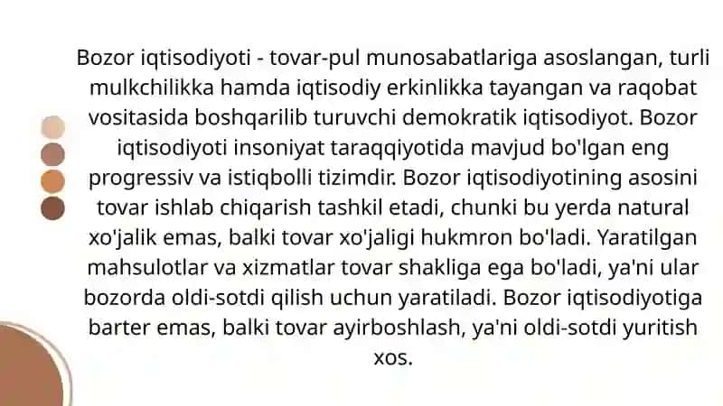 BOZOR IQTISODIYOTINING MAZMUNI VA UNGA O'TISH YO'LLARI 3