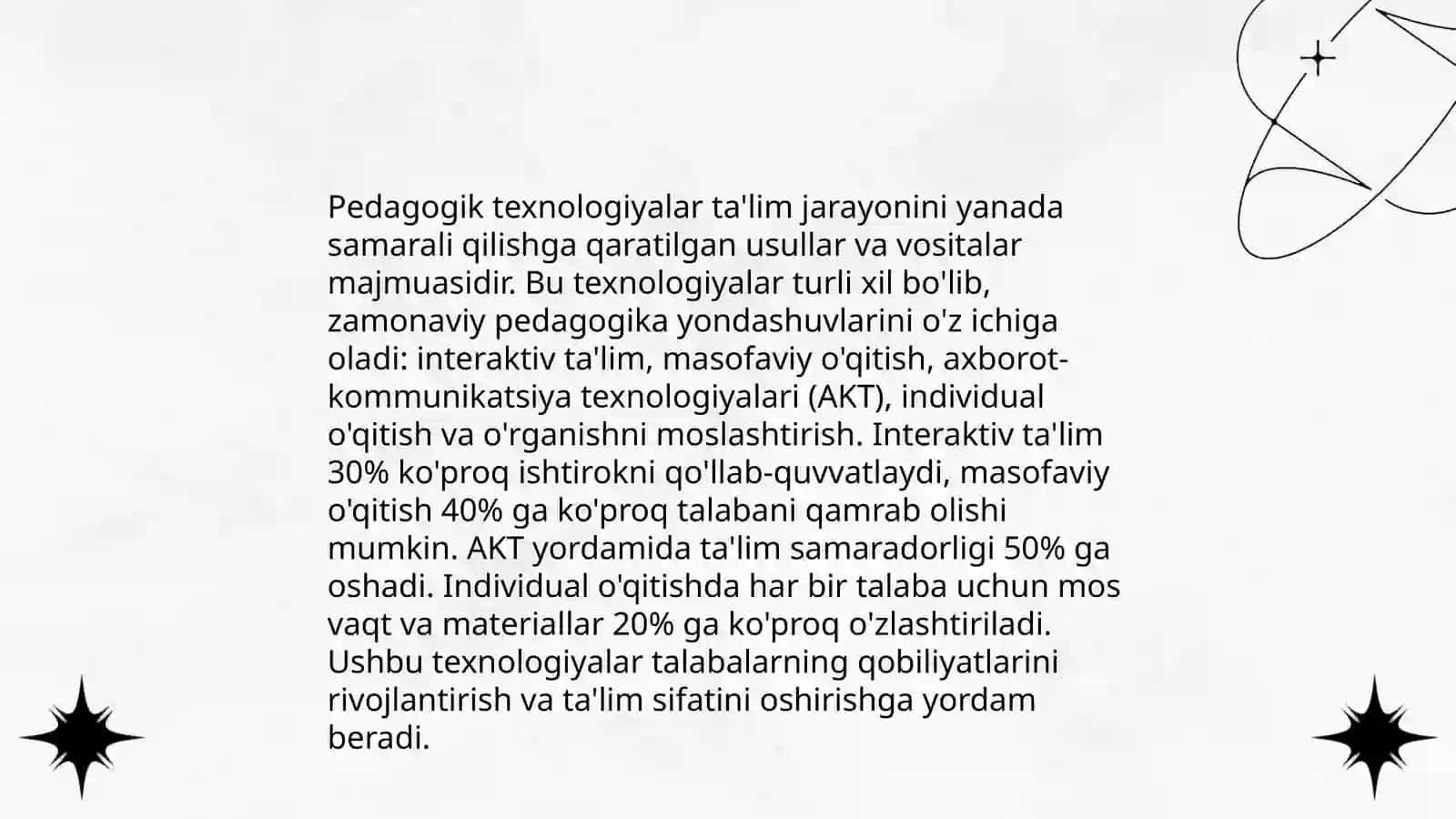 Pedagogik texnologiyalardan lokal va xususiy darajada foydalanish 3